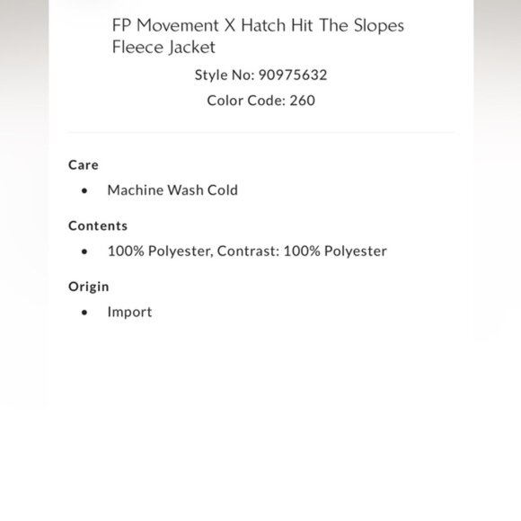 Free People Hit the Slopes Fleece -Hatch collection, size XS - NWT - Picture 6 of 12